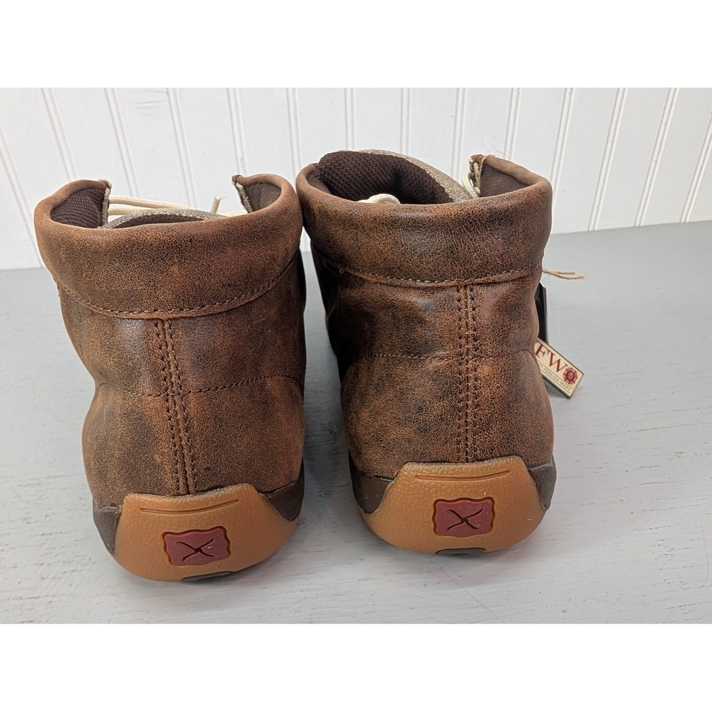 Twisted Mens Chukka Driving Moc MDM0075 Brown/Ivory USA Flag Casual Size 12M NOB - Picture 8 of 12